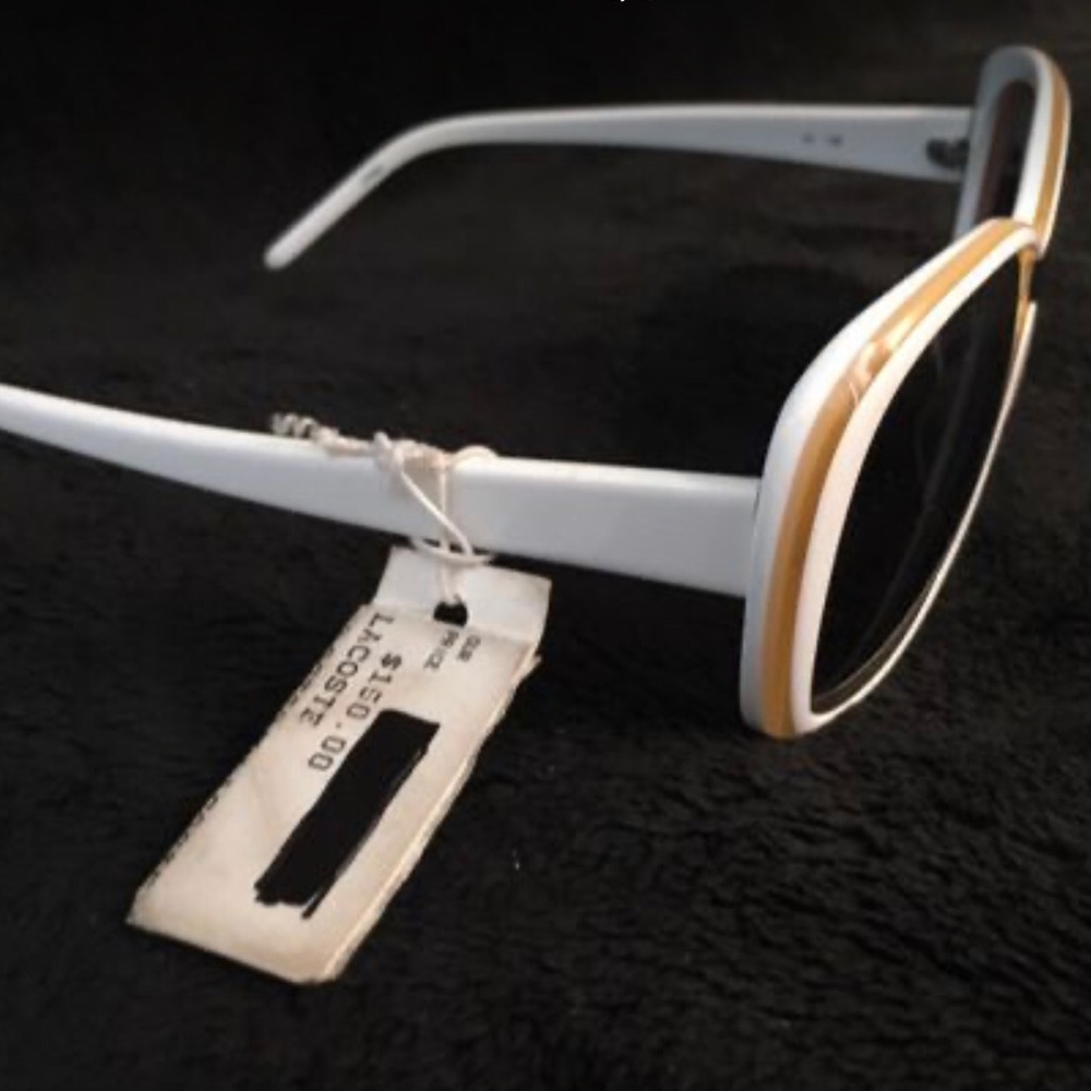 NWT lacoste White Sunglasses